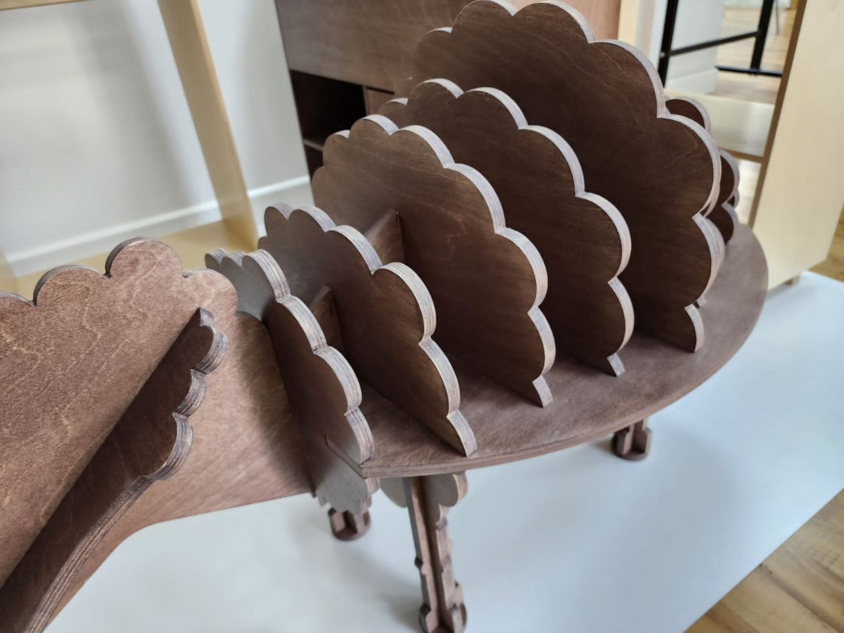 Sheep Bookcase, a sheep-shaped birch plywood children's bookcase — view 15