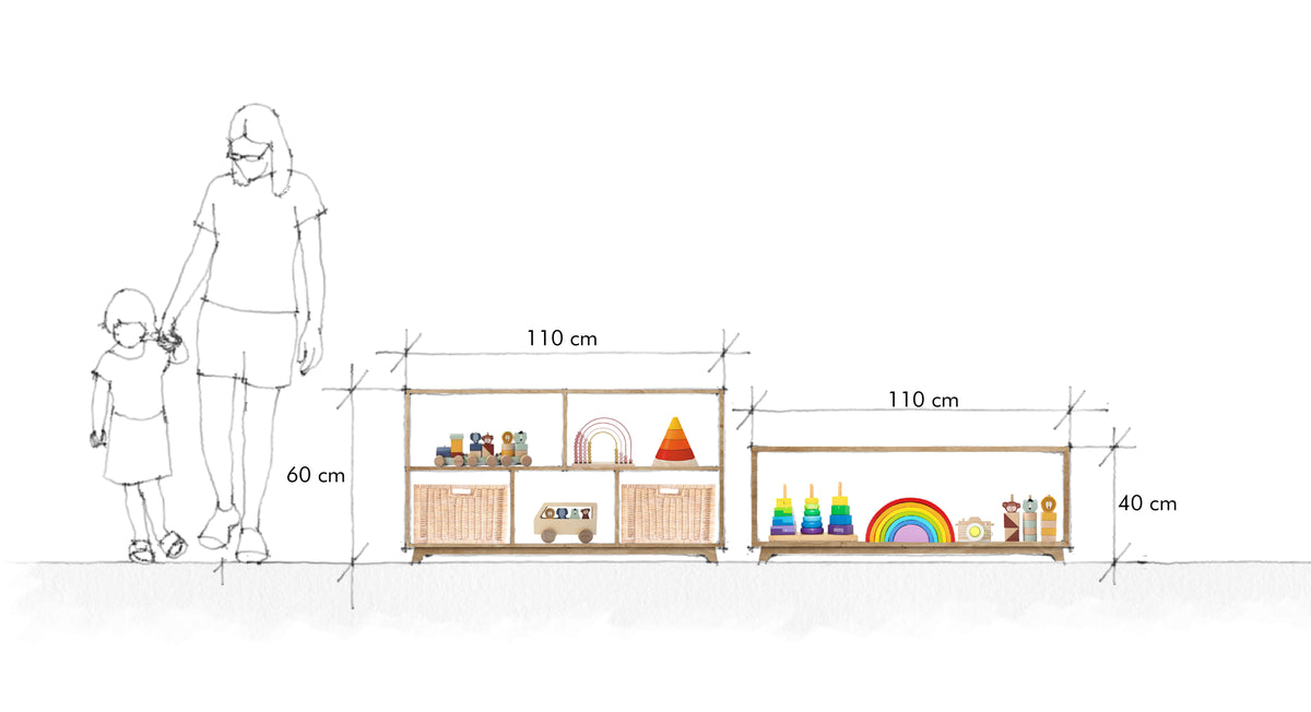 Sofi Play Shelves, Montessori birch plywood toy shelving — view 7