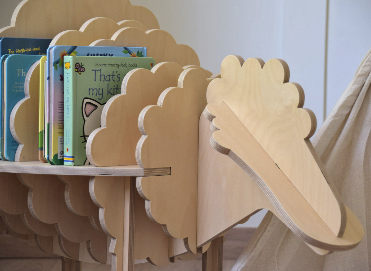 Sheep Bookcase, a sheep-shaped birch plywood children's bookcase — view 9