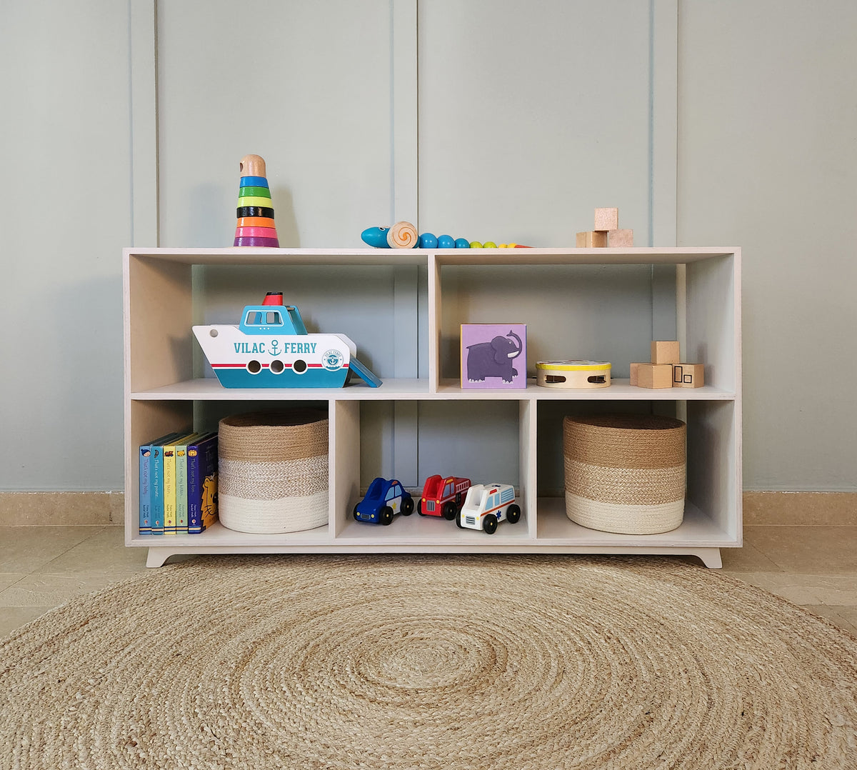 Sofi Play Shelves, Montessori birch plywood toy shelving — view 3