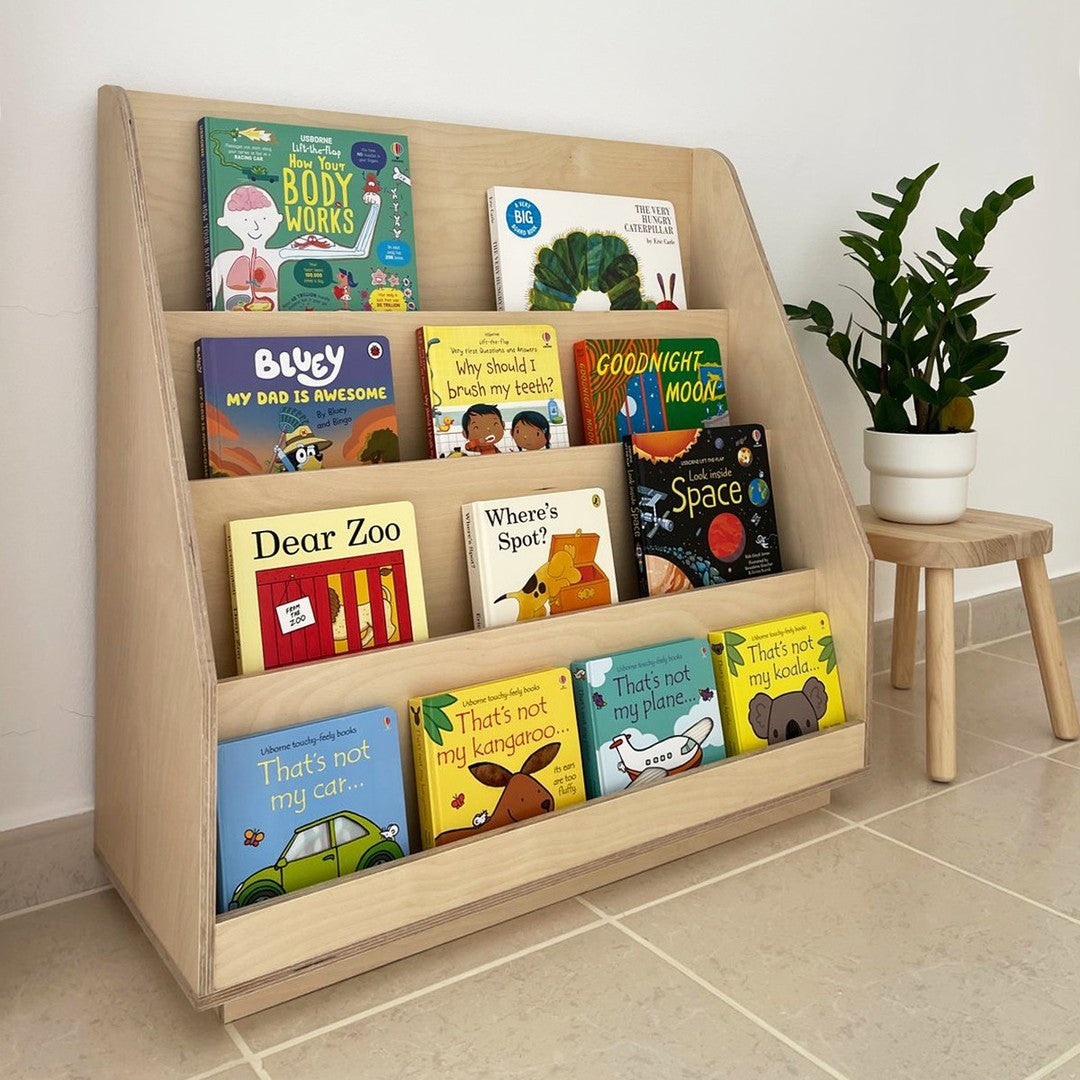 Sofi Bookcase, a Montessori birch plywood children's bookcase — view 2