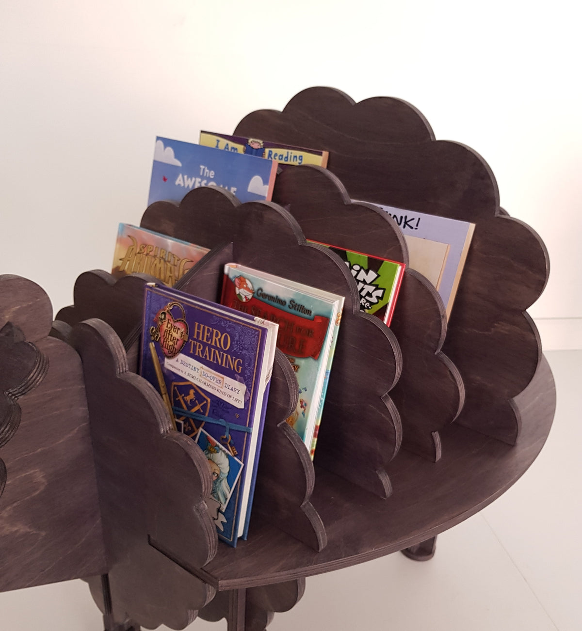 Sheep Bookcase, a sheep-shaped birch plywood children's bookcase — view 10