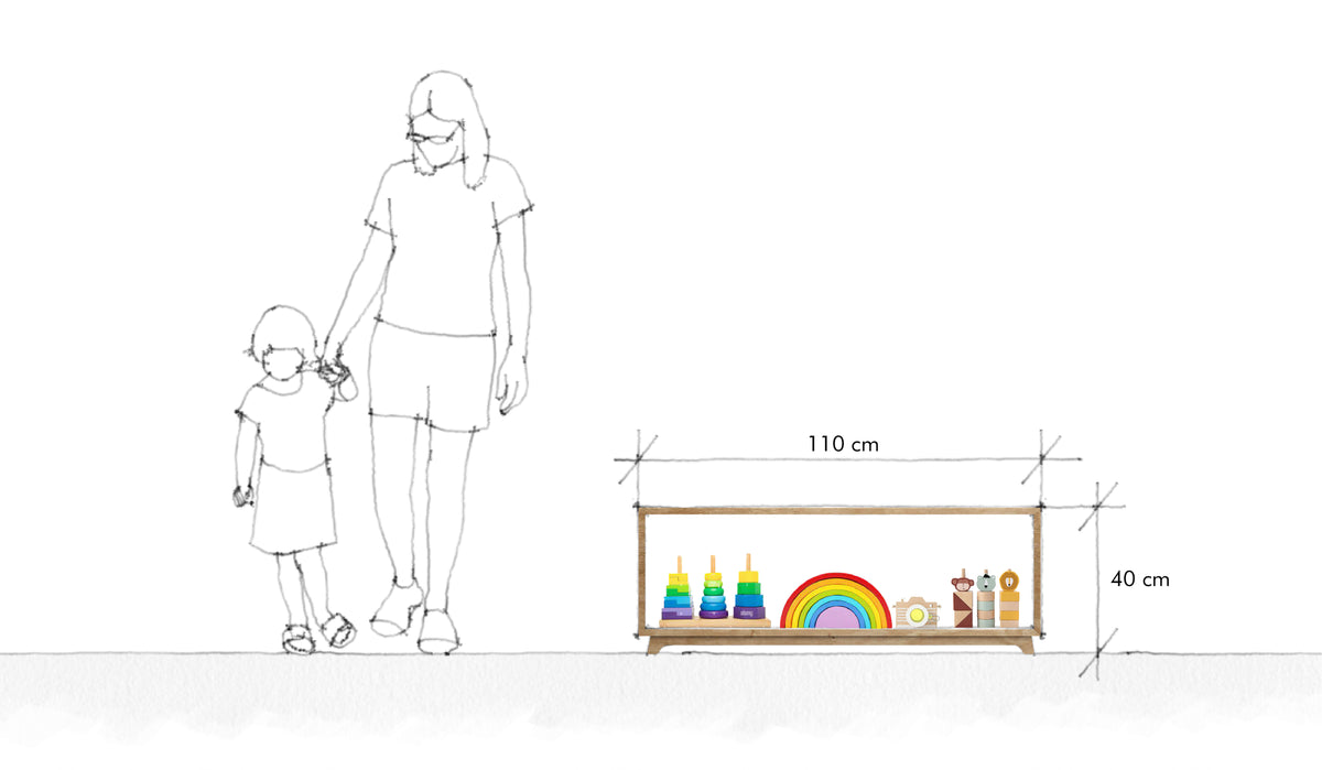 Sofi Play Shelves, Montessori birch plywood toy shelving — view 6