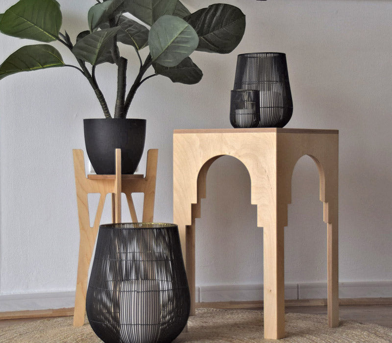 Luna Coffee Table, a round birch plywood coffee table — view 10