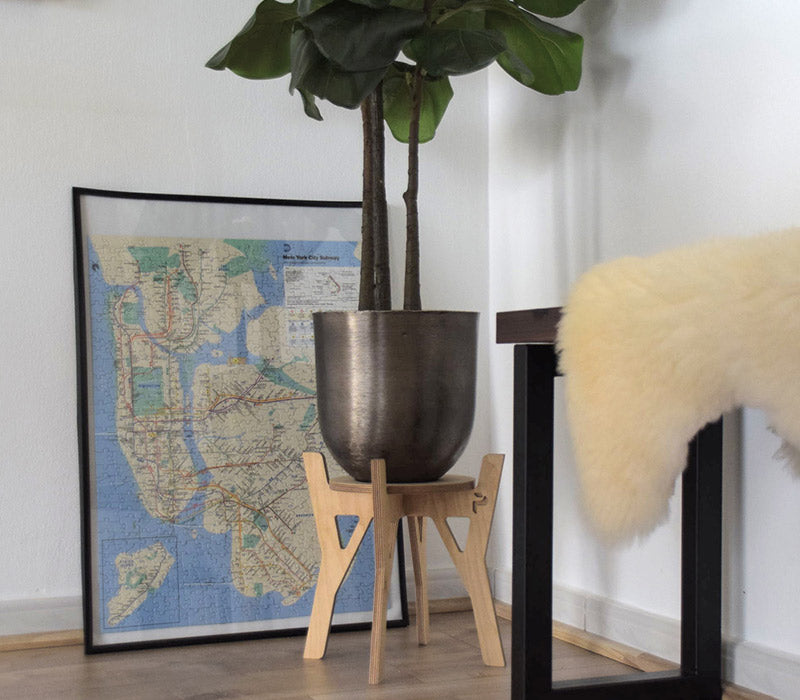 Plant Stands Petite, a set of two birch plywood plant stands — view 6