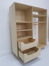 Load image into Gallery viewer, Wooden montissori wardrobe for kids in Dubai
