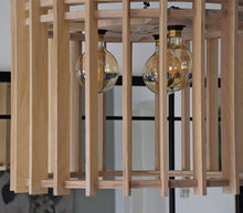 Load image into Gallery viewer, wooden pendant lamp available in 4 shades. Choose celeste pendant lights for a natural and cozy interior style.
